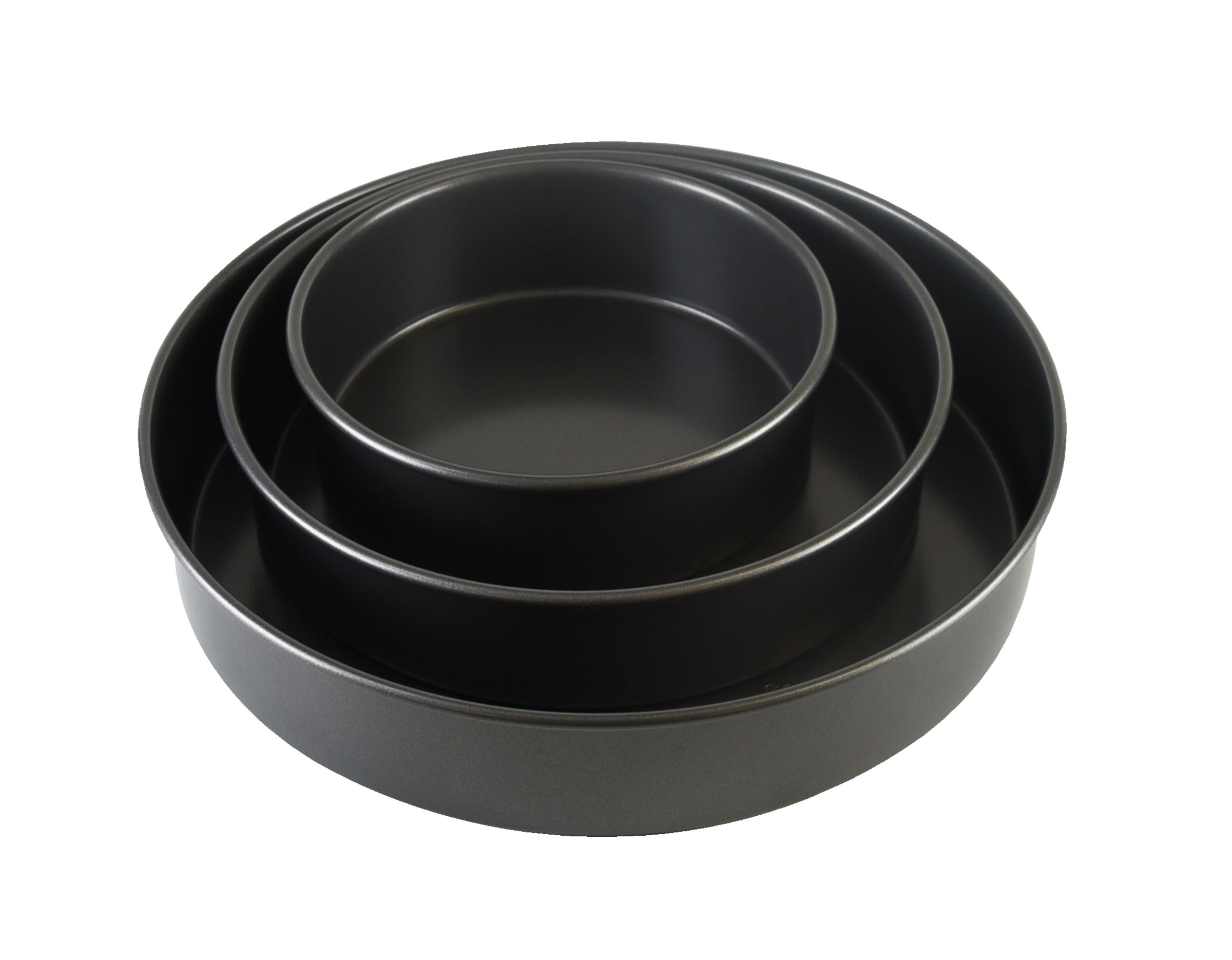 Non-Stick 3-Piece Round Cake Pan Set