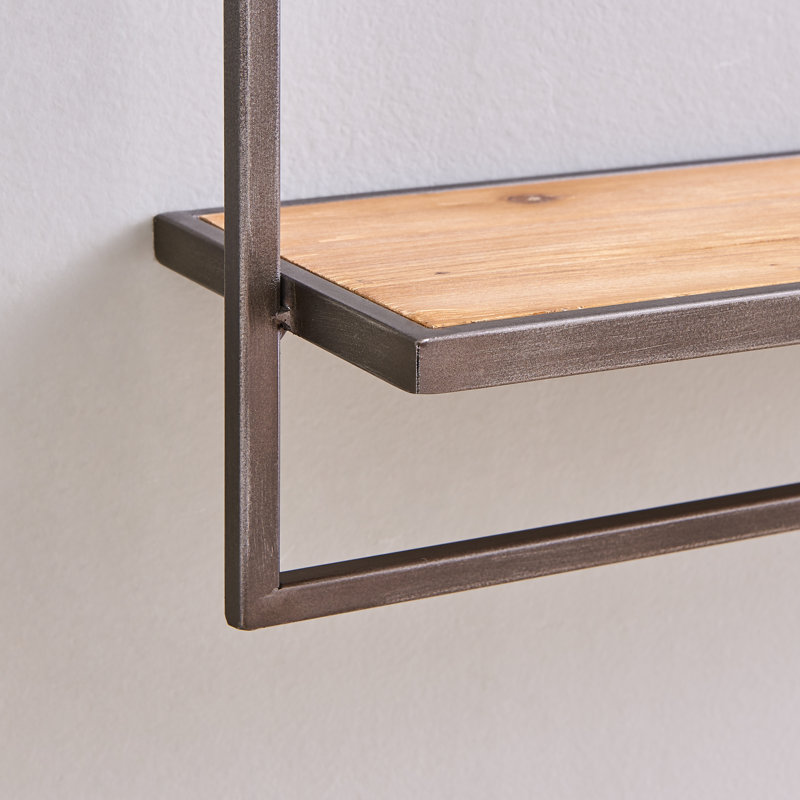 Amaje Accent Shelf with Towel Bar