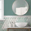 Hudson Rhombus 10-1 / 4 po X 11 3/4 po Carreau de mosaïque en porcelaine