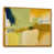 Toile avec cadre flottant or