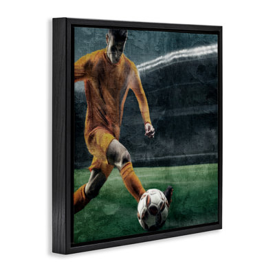 Cadre flottant Soccer Kick In Action, design par Kim Allen