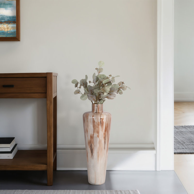 Vase Modern Glam, H 24 po x l 9 po x P 9 po