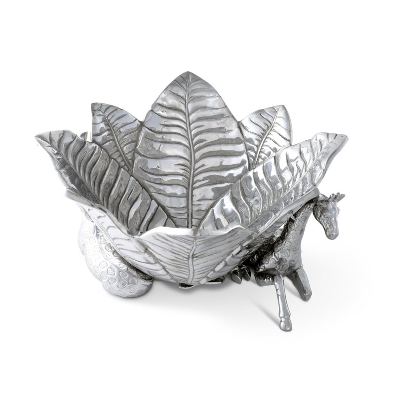 Safari Aluminum Giraffe Leaf Ice Bucket