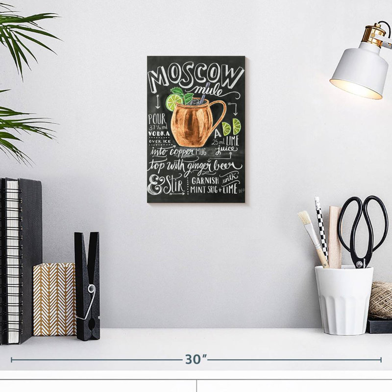 Moscow Mule Recipe, 12" H x 8" W