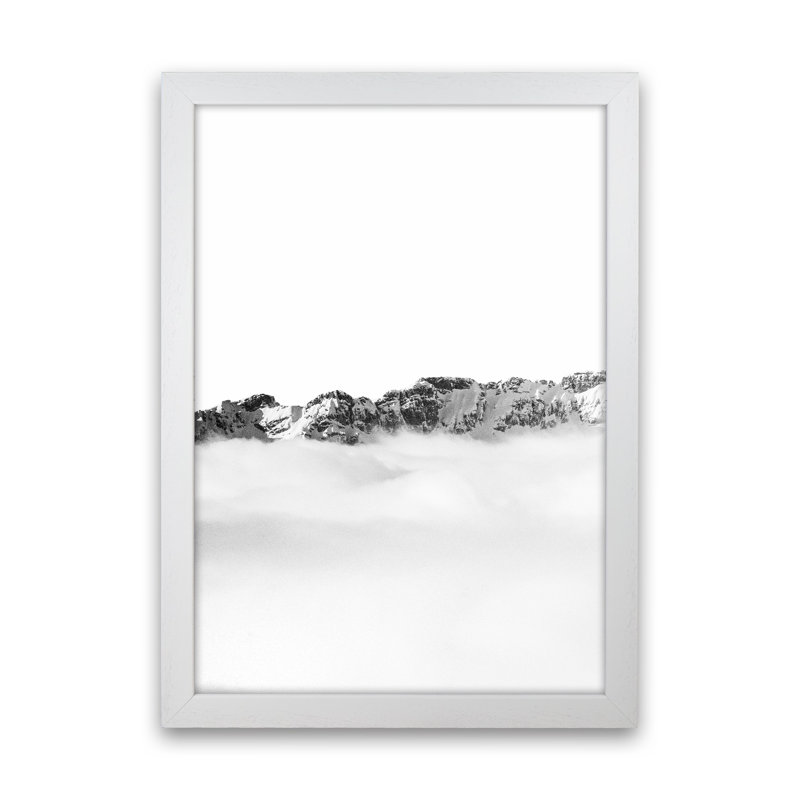 Mountains Divide by Victoria Frost - Print, 63cm H x 46cm W x 3cm D, White Framed