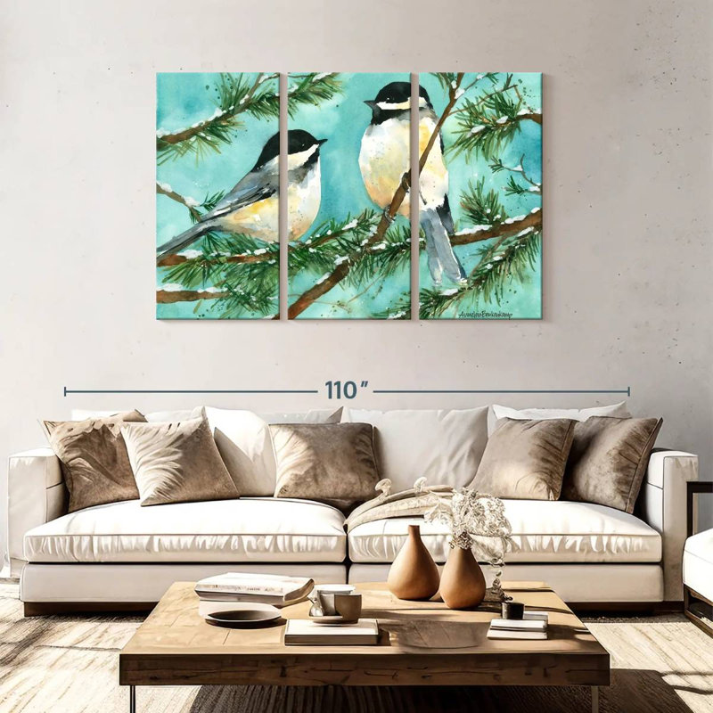 Chickadee Chat, 48" H x 74" W