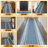 Ottohome Non-Slip Bordered Area Rug For Living Room, Hallway, Entryway Rug, Blue-1233561627
