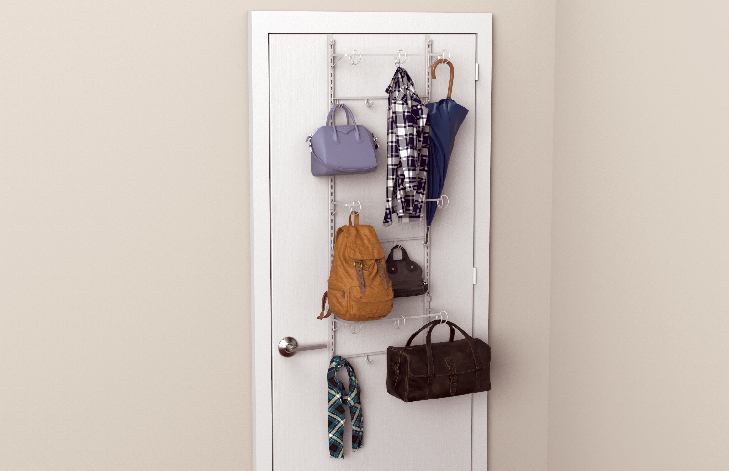 Heavy Duty Over-The-Door Purse, Hat & Accessory Organizers