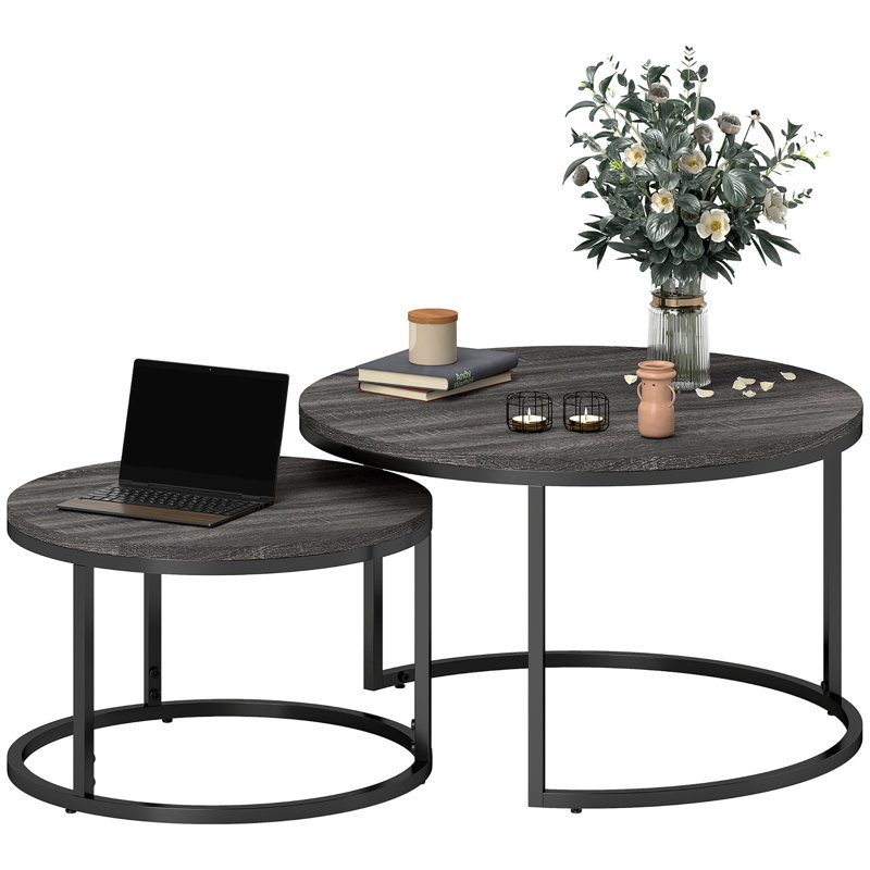 Cotten Frame Coffee Table, Wood Effect Black