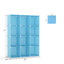 Armoire modulaire pour bébé de 10 cubes avec garde-robe et étagères ouvertes pour les vêtements, bleue-722361359