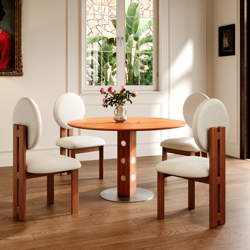 Table de salle à manger Farmhouse, H 29,91 po x L 43,38 po x l 43,38 po, Noyer