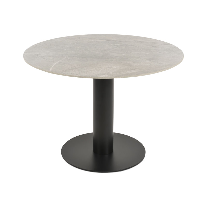 Table ronde Tango, H 29,5 po x l 40 po x L 40 po, Gris