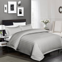 Grey & Silver Striped Duvet Covers & Sets You'll Love