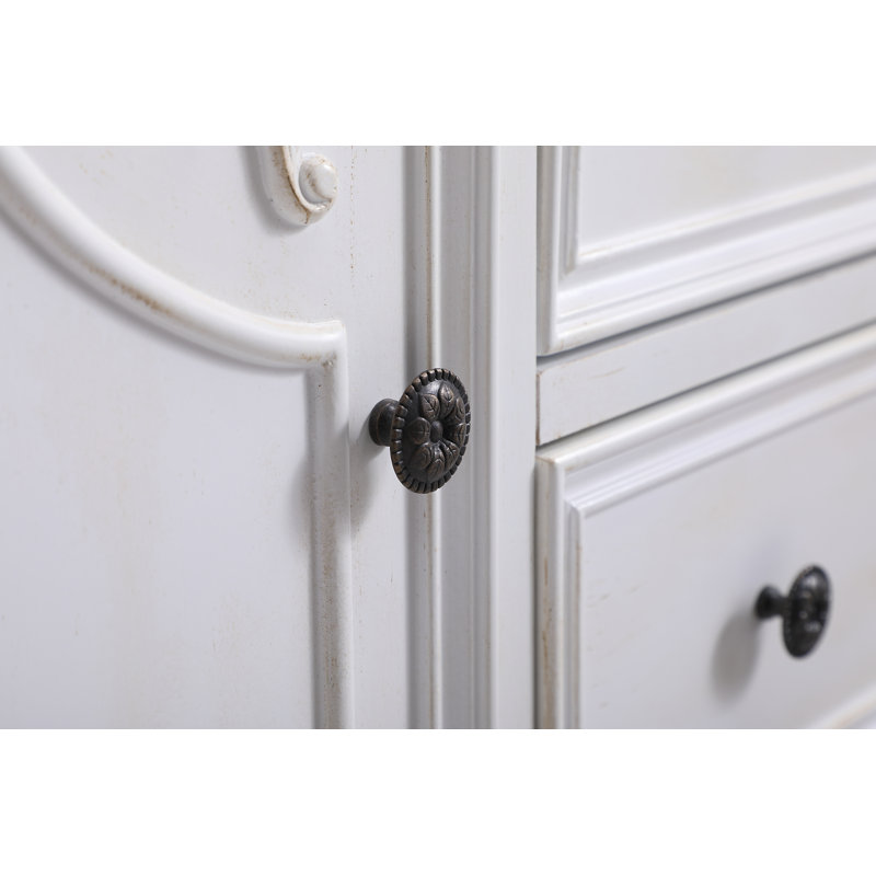 Ensemble de meuble-lavabo simple 32 po Angelique, Blanc, Blanc Guangxi