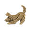 13 "tissé à la main Statue de chien jouant une sculpture Figurine Home Decor