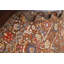 Tapis brun en laine noué à la main de conception unique 8 pi 11 po x 11 pi 11 po New Age