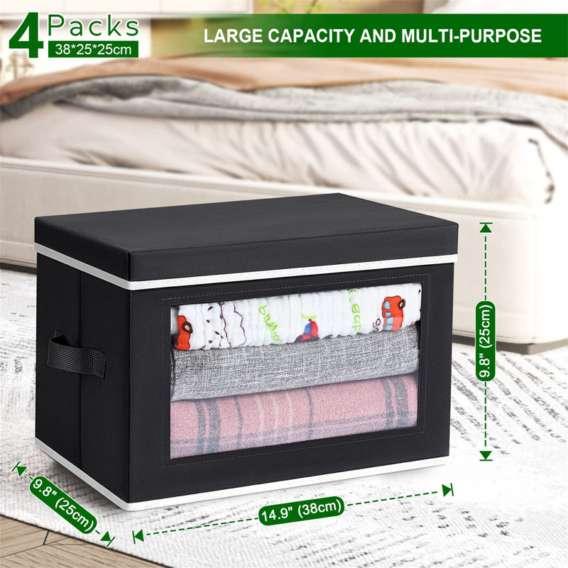 Rebrilliant Fabric Storage Bag, Black