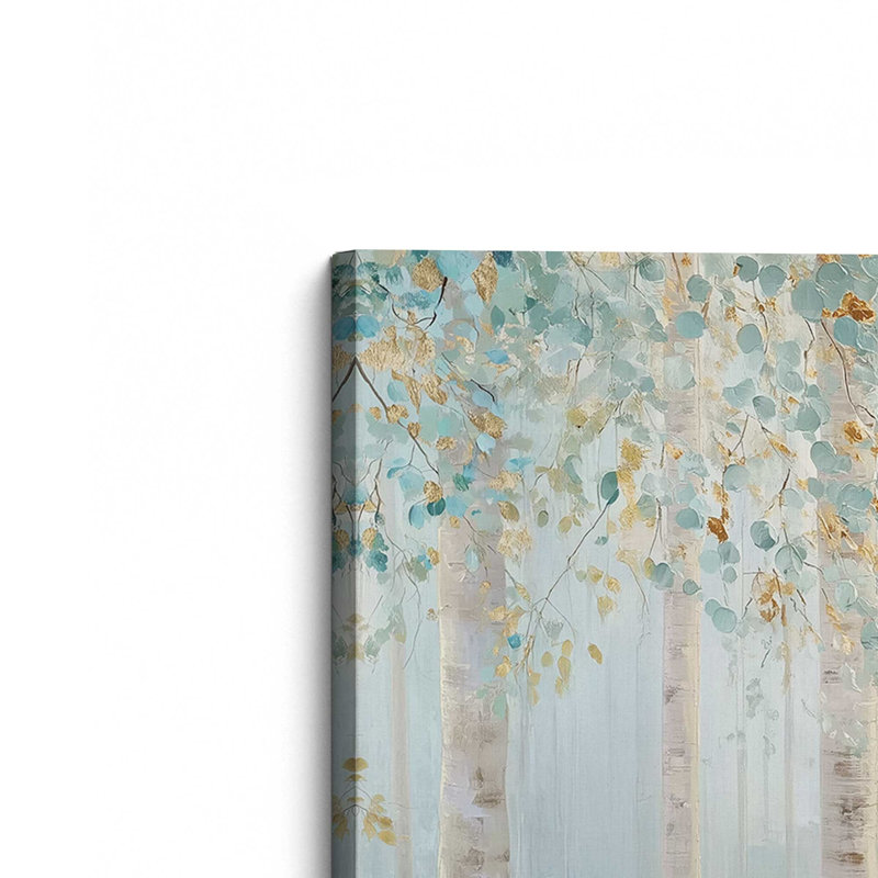 Ensemble de 2 impressions Golden Birch Serenity, 24 po x 36 po, Toile tendue