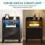 43 cm W Iron Bedside Table