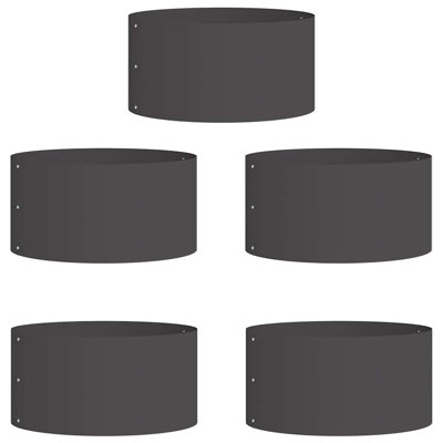 Garden Planters 5 Pcs 20 Cm Steel