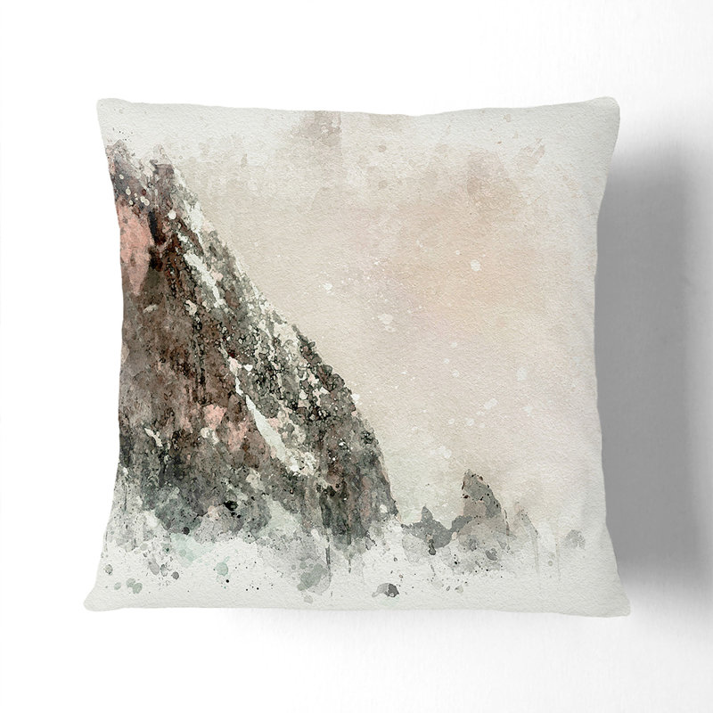 Mountain Cushion with Filling, 55cm H x 55cm W x 20cm D