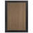 Geometric Border Dark Gray/Natural Easy-Care Jute-Style Indoor/Outdoor Flat Woven Area Rug-709647508-709647507
