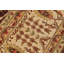 Tapis brun / beige en laine noué à la main à motif floral 9 pi 1 po x 12 pi 2 po Louise