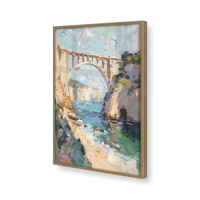 «Bridging Hues», impression encadrée sur papier par Azure Artisanal Studio