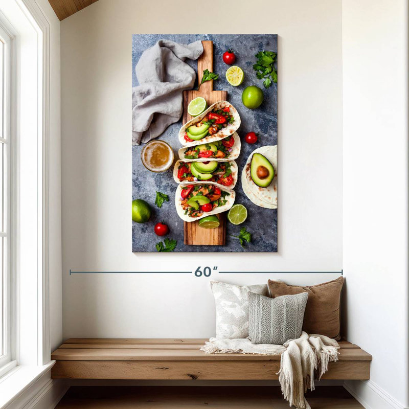 Yarlin Taco, 48" H x 32" W