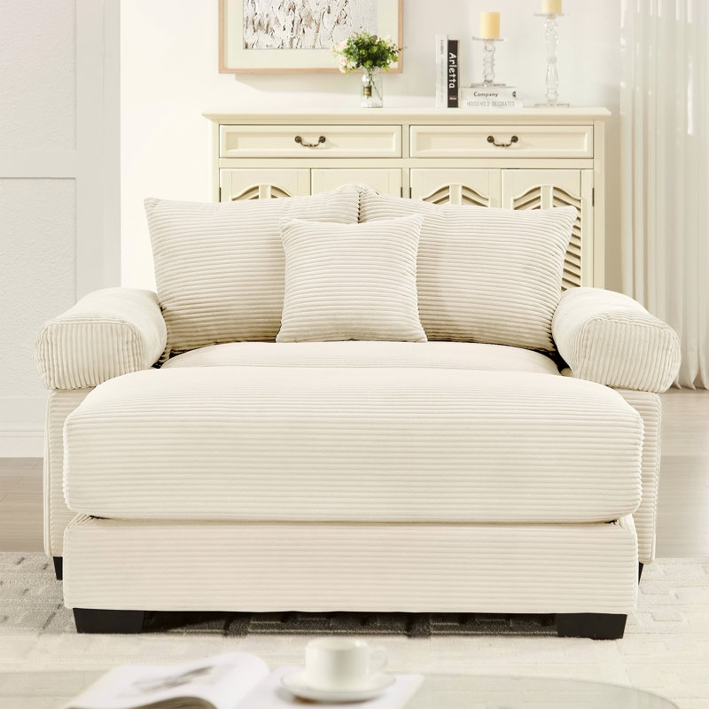 Canapé modulaire surdimensionné 54,3 po Cloud, Beige