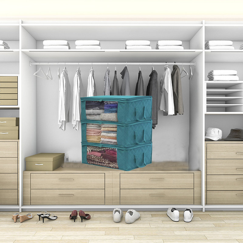 Ensemble de rangement en tissu sous le lit, Vert