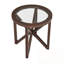 Table de bout ronde avec plateau en verre-1020397257