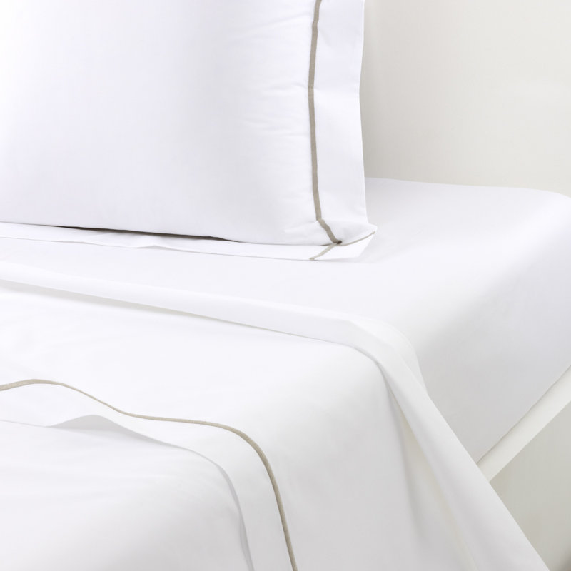 Athena Flat Sheet, Twin Flat Sheet, Kaki