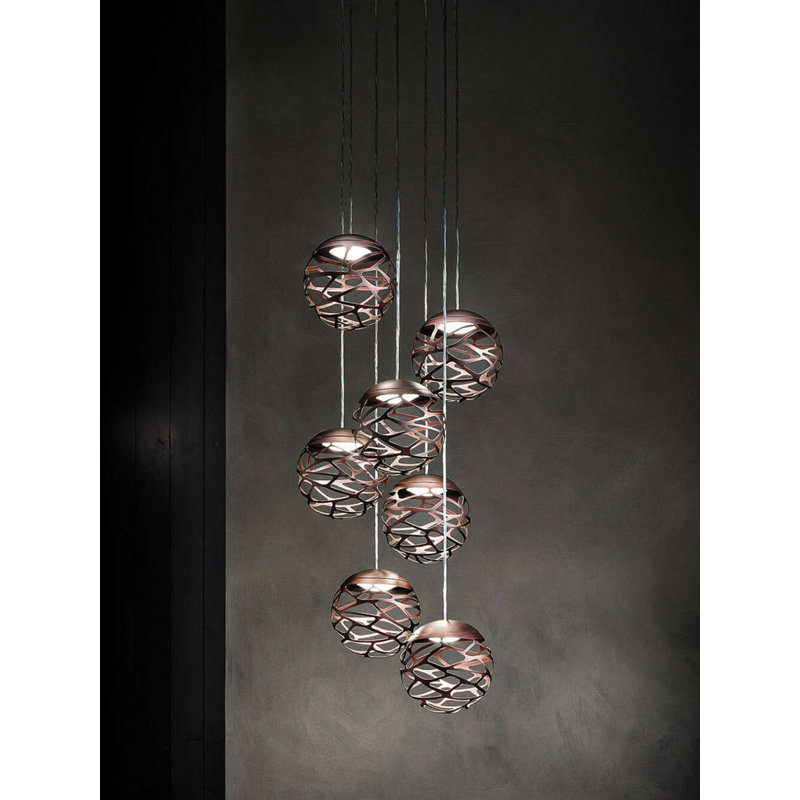 Lodes Kelly Cluster Suspension Lamp Line-V, Coppery Bronze