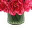 Peony Arrangement in Glass Vase with Grass-1076545412