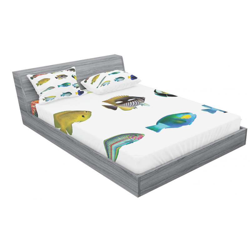 Microfiber Sheet Set, Full Sheet Set with Fitted Sheet