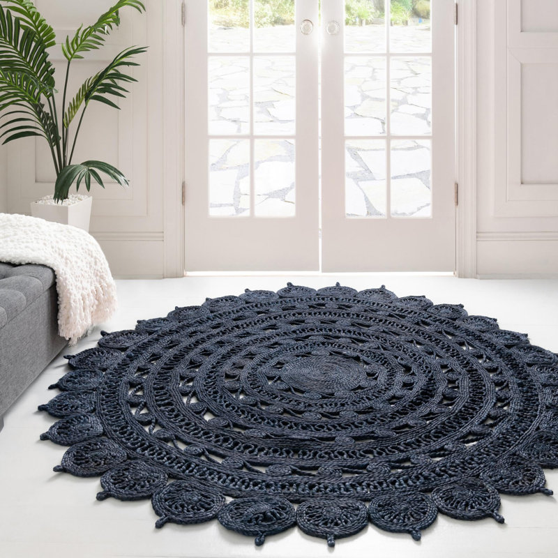 Arne Oriental Indoor Rug, Round 6'1"