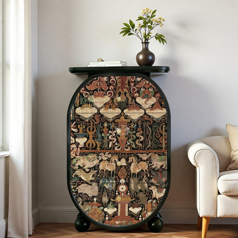 Armoire console en bois massif French French