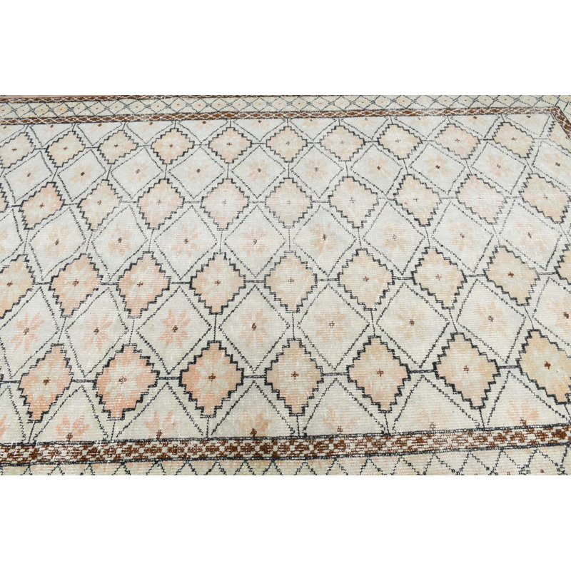 Grand grand tapis turc vintage en laine turque Oushak parfait comme cadeau décoratif pour lui ou pour embellir votre salle à manger avec son design et son charme uniques