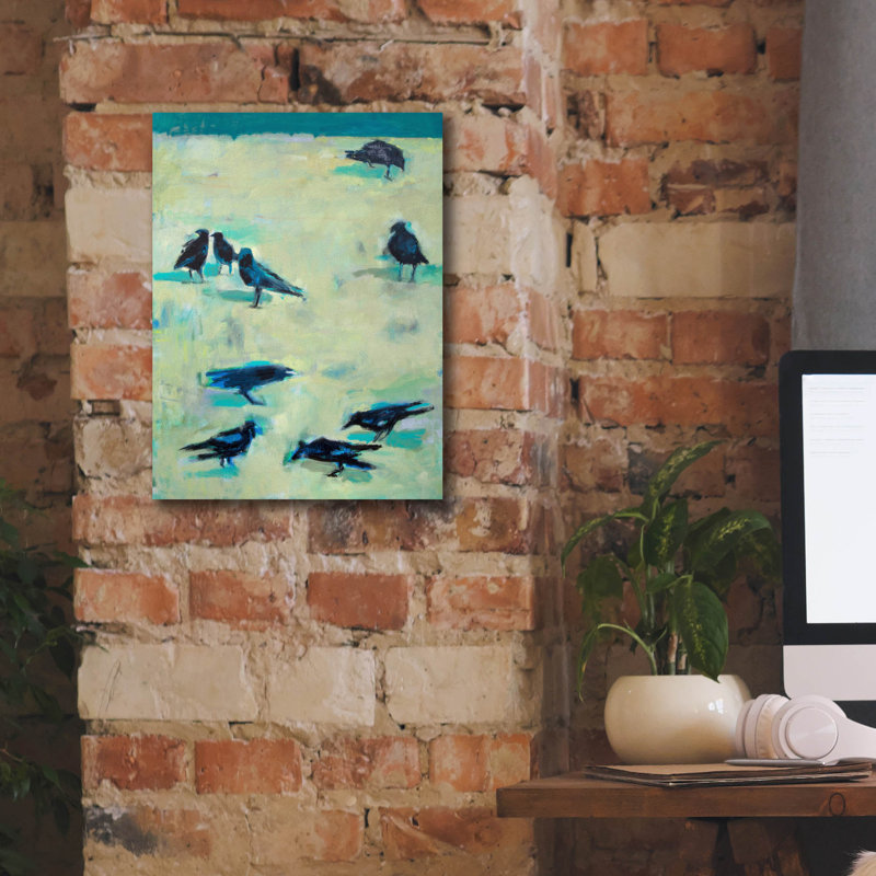  Art mural en toile «Street Walk» par Kathleen Robbins, 12 po x 16 po, H 16 po x l 12 po