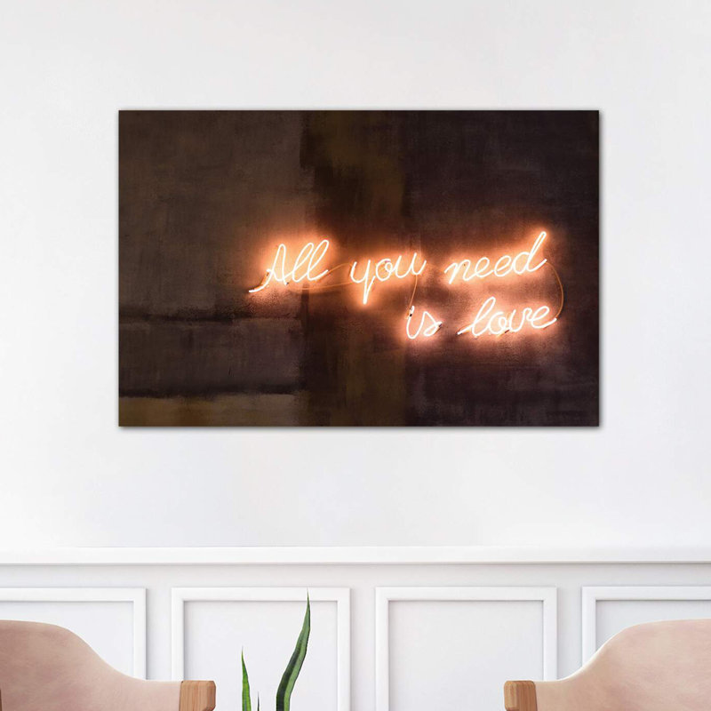All You Need Is Love - Wrapped Canvas Print, 101.6 cm H x 66.04 cm W x 3.175 cm D
