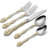  Golden Michelangelo Stainless Steel 20pc. Flatware Set, Service For 4