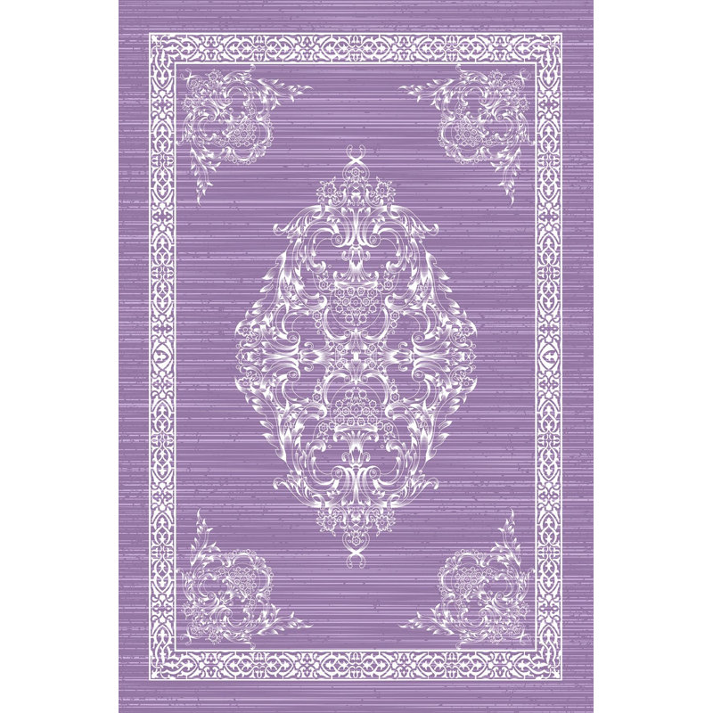 Premium Woven Carpet, 4.6 x 7.2 ft, 100% Polyester, 650 g/m² | Antibacterial, Non-Slip PVC Underside, 0.3 in Pile Height | Machine Washable, 3D Digital Printing | Ideal for Living Room, Bedroom & Office Decor