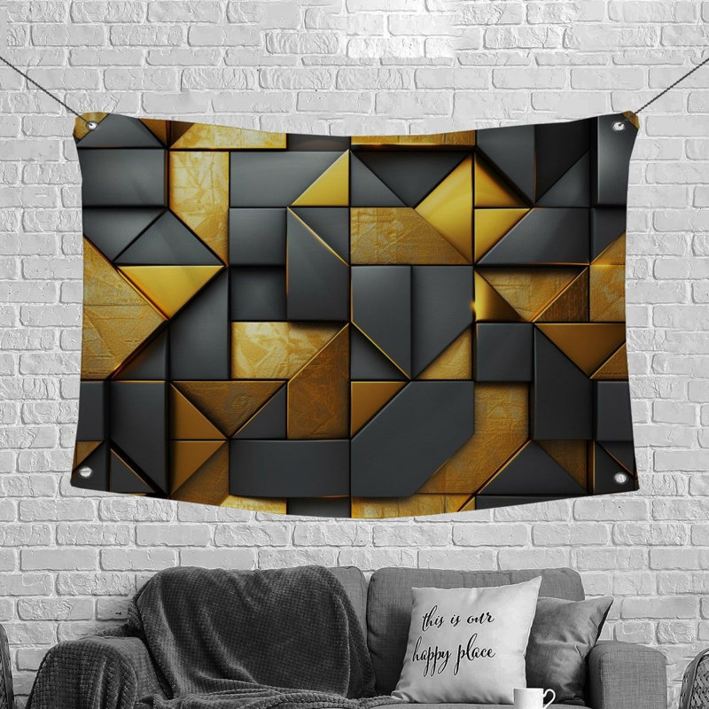 Tapisserie en microfibre, H 68 po x l 80 po
