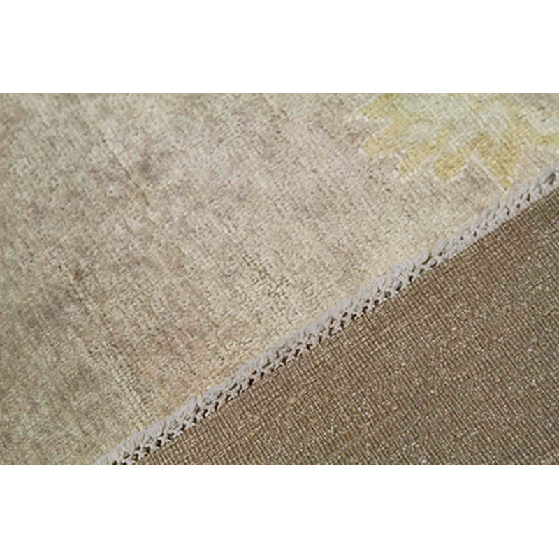 Hand-Knotted High-Quality Brown and Brown Area Rug