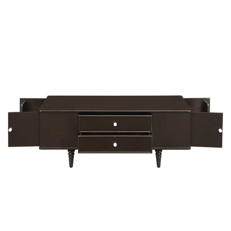 Modern Rectangle Coffee Table, Brown