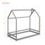 Lit simple en bois, gris, lit-791752105