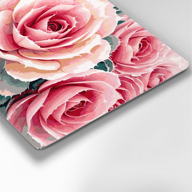 «Botanical Desert Rose», art mural en métal, H 144 po x l 216 po x P 0,05 po