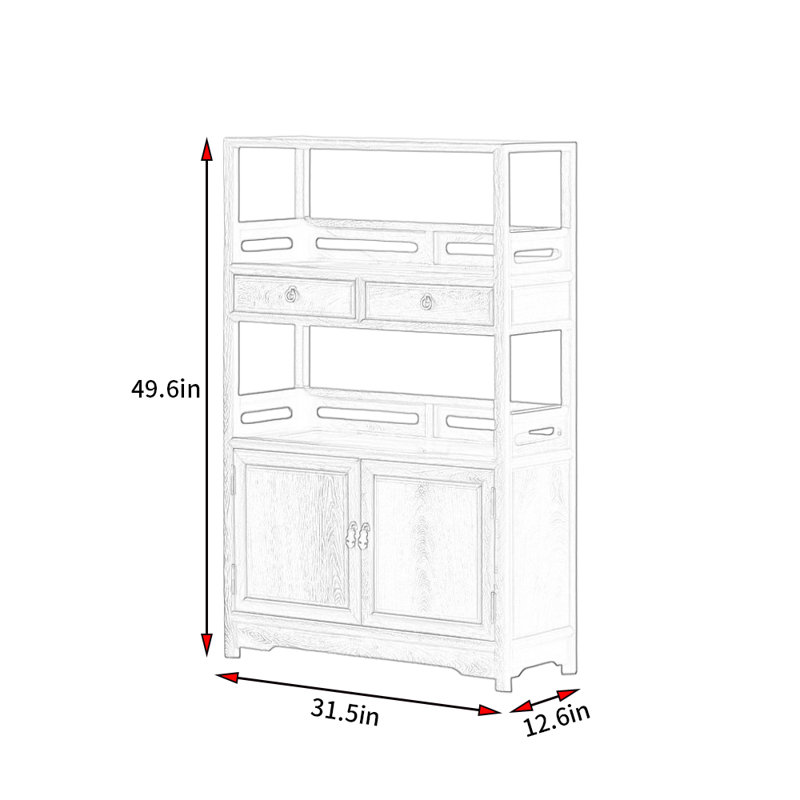 Fenn, (2 tablettes) H 49,6 po x l 31,5 po x P 12,6 po