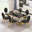 Chaise parsons en velours capitonné Magena